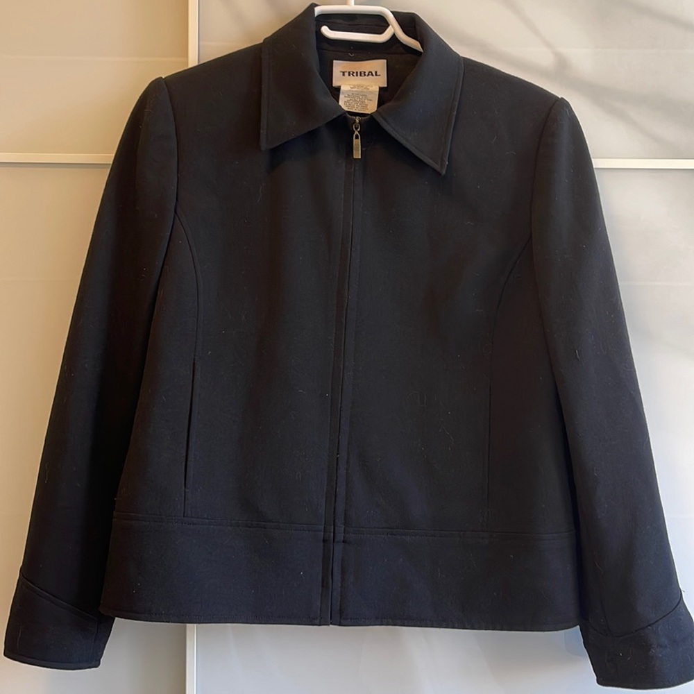 Tribal black blazer size 8